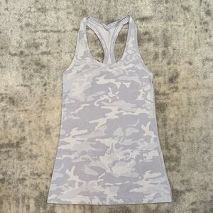 Lululemon Cool Racerback II *Nulu in Incognito Camo Alpine White Multi